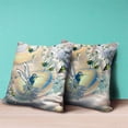 thumbnail image 3 of Amrita Sen Designs CAPL701BrCDS-ZP-26x26 26 x 26 in. Curious Humming Bird Broadcloth Indoor & Outdoor Zippered Pillow - Yellow & Orange, 3 of 4