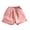 Pink, variant on Toddler Shorts Casual Loose Breathable Fashion Solid Linen Slit Sweatpants for 12M-11Y