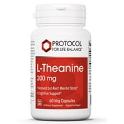 Protocol L-Theanine 200mg - Mood Support and Normal Stress Relief - Non-Drowsy - 60 Veg Caps