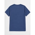 thumbnail image 4 of Whichone Men's Casual Streetwear Shirt Coconut Tree Graphic T-shirt X-Large Blue, 4 of 8