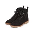 thumbnail image 5 of New Women Qupid Severe-01 Suede Almond Toe Lace Up Tailored Combat Boot Size, 5 of 6