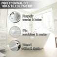 Tub Repair Kit White for Acrylic, Porcelain, Enamel & Fiberglass Tub