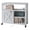 White, variant on Farmhouse Printer Stand with Storage, Rolling Printer Cabinet with Shelves, Station, Wheels, and File Cabinet for Home Office Storage (Black)