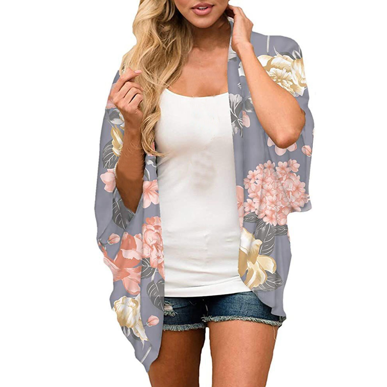Blouse Shawl Tops Outwear Dressy Tops 