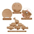 thumbnail image 4 of Perillas de madera para gabinetes con forma de animal, perillas decorativas para tocador con tornillos, perillas de madera con forma de animales marinos, 6 piezas, 4 of 8