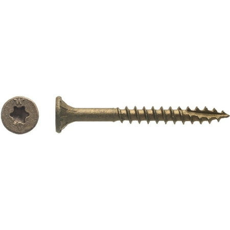 

1PK Big Timber #8 x 1-1/2 In. Bronze Flat Head Wood Screw (196 Ct. 1 Lb.)
