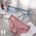 thumbnail image 2 of FallSweet 3 piezas/paquete! Bragas de algodón para mujer, calzoncillos suaves de talla grande, lencería Sexy para niña, ropa interior femenina Tan Jianjun unisex, 2 of 2