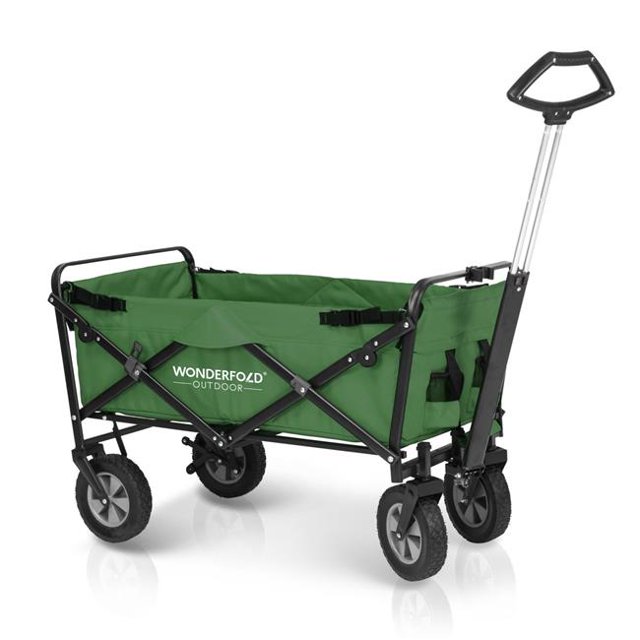 WonderFold Wagons S1-Green Basique Extérieur Pliant Wagon&44; Vert