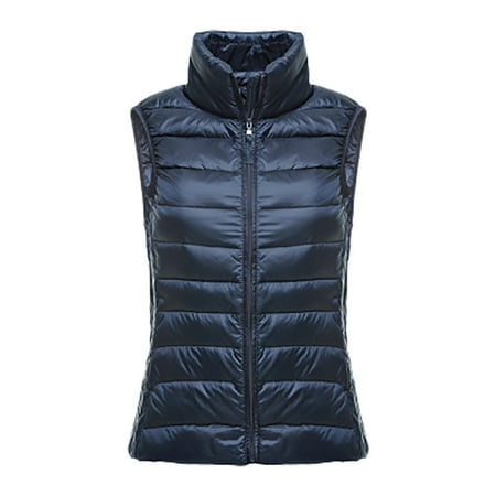

Light Women S Cotton Undershirt Undershirt Can Shoulder Solid Color Stand Up Collar Zipper Slim Short