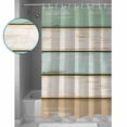 thumbnail image 3 of Shower Curtain Bathroom Set Farm Gradient Wood Board Waterproof Fabric Shower Curtains with Grommets&Hooks Country Wooden Privacy Bath Curtain for Bathtub 72x72in, 3 of 7