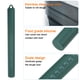 thumbnail image 4 of Rodillo de silicona Uxcell de 10" cilíndrico suave y antiadherente con núcleo interior de acero inoxidable color verde oscuro, 4 of 7