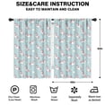 thumbnail image 2 of Blackout Kids Curtains,Unicorn and Wing Blue Pattern Children's Insulated Curtains Set Of 2,Bedroom Essentials,Toddler Room Decor 42"x63", 2 of 5