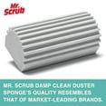 4 Pack Damp Dusting Sponge Duster, Grey Dust Cleaning Sponge, Reusable