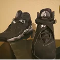 thumbnail image 3 of N I-K-E / A i r-Jor-dan 8 Retro Chrome Men'S Size 10 Black, 3 of 6