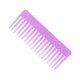thumbnail image 1 of Peine ancho grande sin mango, ideal para cabello largo y grueso, disponible en tono lavanda, antistático, 19 dientes, perfecto para peinado diario., 1 of 6