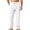 White, variant on Jerdar Men's Linen Pants Elastic Waist Drawstring Multi Pockets Straight Leg Solid Color Lightweight Breathable Casual Summer Beach Vacation Trousers