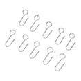 thumbnail image 2 of 80-Pack Galvanized Steel Curtain Track Hooks - Rustproof & Durable Small Hanging Clips, Easy Install Window Treatment Hardware for Home, Office, Classroom & More Lightweight Space-Saving Curtain Grab, 2 of 7
