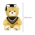 thumbnail image 3 of ​10in PhD Graduation Bear Plush - Cap & Scroll Stuffed Animal Academic Gift w/ Gown & Glasses (Gift-Ready Packaging)​​ Yellow, 3 of 9