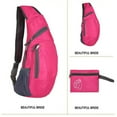 thumbnail image 2 of EYIIYE Sac de Poitrine Unisexe pour Adulte, Sac de Voyage à Empiècements Imperméable avec Fermeture Éclair, 2 of 4