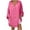 Hot Pink-linen shirts for women summer, variant on Dazajoo Plus Size Womens Long Sleeve Button Down Shirts Summer Cotton Linen Solid Color Flowy Long Length Tops 2024 Trendy Lapel V Neck Oversized Blouses for Women,Blue,M