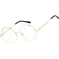 thumbnail image 2 of LAICAIW Vintage Round Prescription ready Metal Eyeglass Frame Clear Lens, 2 of 5