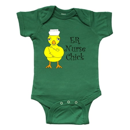 

Inktastic ER Nurse Chick Gift Baby Boy or Baby Girl Bodysuit