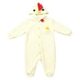 thumbnail image 6 of DHFJKG Womens Pajamas Adult Funny Animal Onesie Chicken One-Pieces Button Up Hooded Ankle-Tied Jumpsuit Loungewear Comfort Homewear, 6 of 6
