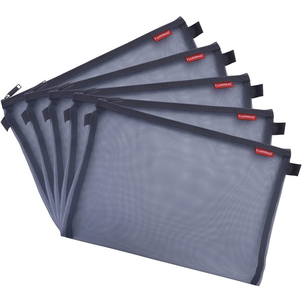 Pendancy 5Pcs A4 Nylon Travel File Folder Books Organizer Document Bags