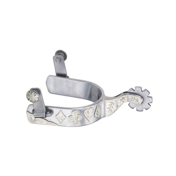 Tough 1 Spurs Adult Sweet Iron Poker 1" Band 2 3/4" Shank 78-9657