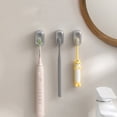 thumbnail image 4 of Dustproof Toothbrush Holder with Cover - Wall Mounted Bathroom Organizer for Electric & Manual Toothbrushes, 4 of 7