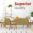 thumbnail image 4 of Premium Gold 14-Pack Plastic Tablecloths - 54 x 108 in. Disposable Rectangle Plastic Table Cloths - Decorative Rectangle Table Cover - Smooth Tablecloths for Parties, Weddings, 4 of 6