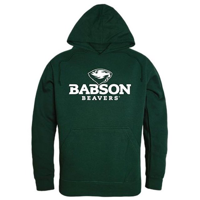 W Republic 512-263-FOR-04 Babson College Sweat à Capuche Freshman, Vert Forêt & Blanc - Extra Large