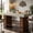 Gray Brown, variant on Fnova 63 Inch Industrial Bar Height Table with Dual Footrests, Counter Height Bar Table for Home Bar Cafe Restaurant