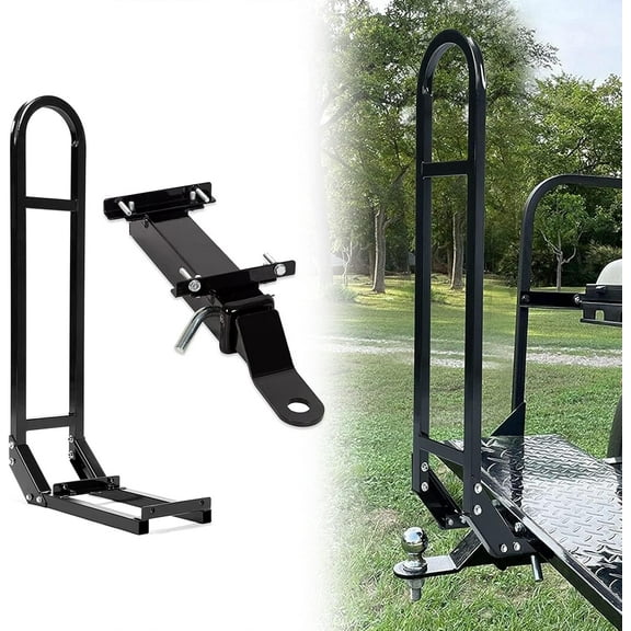Kojem Golf Cart Rear Safety Seat Trailer Hitch   U-Shaped Grab Bar for EZGO Yamaha Club Car Golf Cart Grab Bar and Golf Cart Trailer Hook Hitch with Receiver