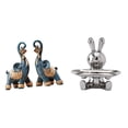 thumbnail image 1 of Estatuas Creativas De Elefante De Resina, Bandeja Organizadora De Figuras De Conejo De Cerámica, Artesanía Moderna Coleccionable Para Escritorio, Tocador, Hogar, Oficina, Regalos, 1 of 8