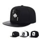 thumbnail image 2 of Sombreros de cuero Pu con bordado de tarjeta de juego, sombreros de Hip-hop, gorras de béisbol casuales ajustables al aire libre, protector solar, corazón de melocotón K Fivean unisex, 2 of 2