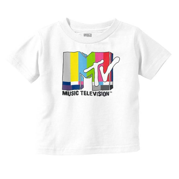 Retro Classic MTV TV Static Logo Toddler Boy Girl T Shirt Infant Toddler Brisco Brands 6M