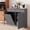 Gray & Light Brown, variant on AHB 13 Gallon Single Tilt Out Trash Cabinet with Drawer and Handle, Kitchen Trash Can Storage Organizer, 39.4"L x 14"W x 38.3"H, White