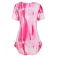 thumbnail image 2 of Más el tamaño del tinte del lazo Alto Bajo camiseta Rosegal Camisetas tallas grandes, 2 of 5