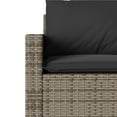 thumbnail image 3 of vidaXL Patio Sofa with Cushions 3-Seater Modular Couch Outdoor Seat Poly Rattan, 3 of 8