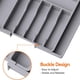 thumbnail image 5 of Moyic Bandeja de cajón expandible para organizar los utensilios con estilo Porta utensilios Premium Tamaño fácil de ajustar Almacenamiento y organización del hogar gris, 5 of 6
