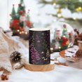 thumbnail image 2 of Yayeee Flameless Candles with Remote Flickering Battery Operated Multi Color Changing, Dark Purple Floral Pattern, 2 of 7