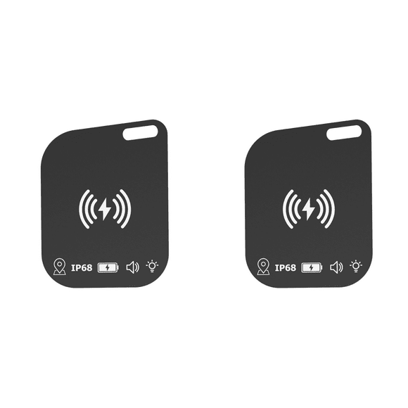 Peggybuy Wireless Charging Wallet Tracker Card Works for Apple Find My Ultra Thin Tracker