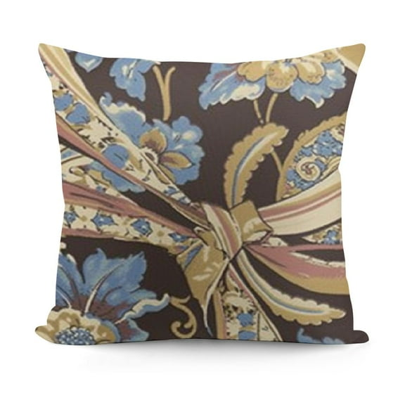 Blue Brown Decorative Pillow Covers Pillowcase Square Couch Cover for Home Decor Sofa Living Room Bed Car