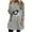 Gray, variant on Linen Long Sleeve Shirt Women Black Athletic Tops for Women Round Neck Winter Print Pocket Warm Long Sleeve Sweatshirt