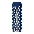 thumbnail image 5 of Fiaer,Womens Halloween Pajamas Pants Ladies Pumpkins Plus Size Pajama Cute Soft Long Bottoms Women Pjs Pj Jammies,Lounge Trousers for Sleepwear Dark Blue M, 5 of 5