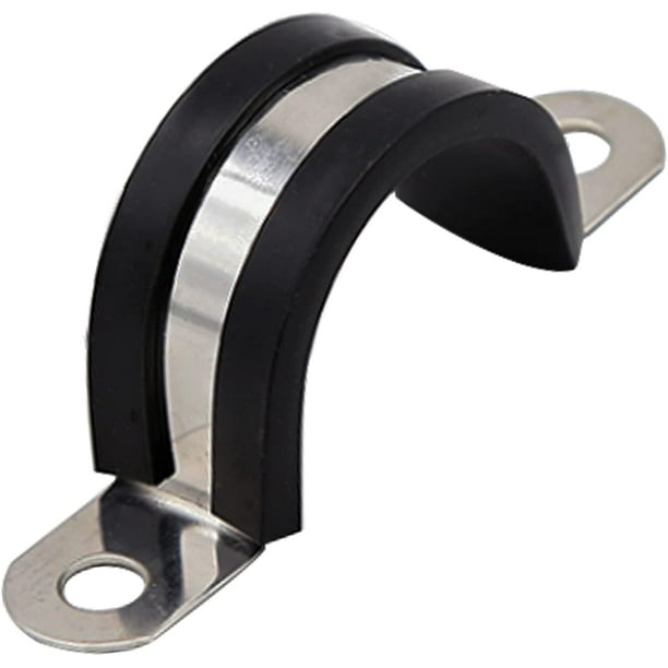 20PCS 1 Inch Cable Clamps 304 Stainless Steel Cable Clamp,Rubber