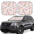 thumbnail image 6 of Kdxio Goose Queen Print 2-Piece Sun Shade Front Windshield - Foldable Car Front Window Sunshades For Most Sedans Suv Truck, 6 of 6