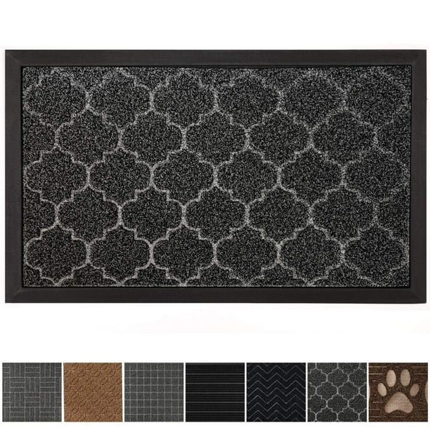 Wendana Durable All-Natural Tough Rubber Doormats,35x23 ...