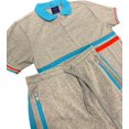 thumbnail image 2 of Men’s Polo Shirt 2-Piece Short Set & Soft Fleece Summer Shorts Matching Outfit, 2 of 4